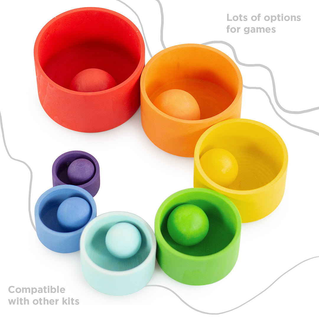 Sorter Cups for sorting Rainbow 7 pcs