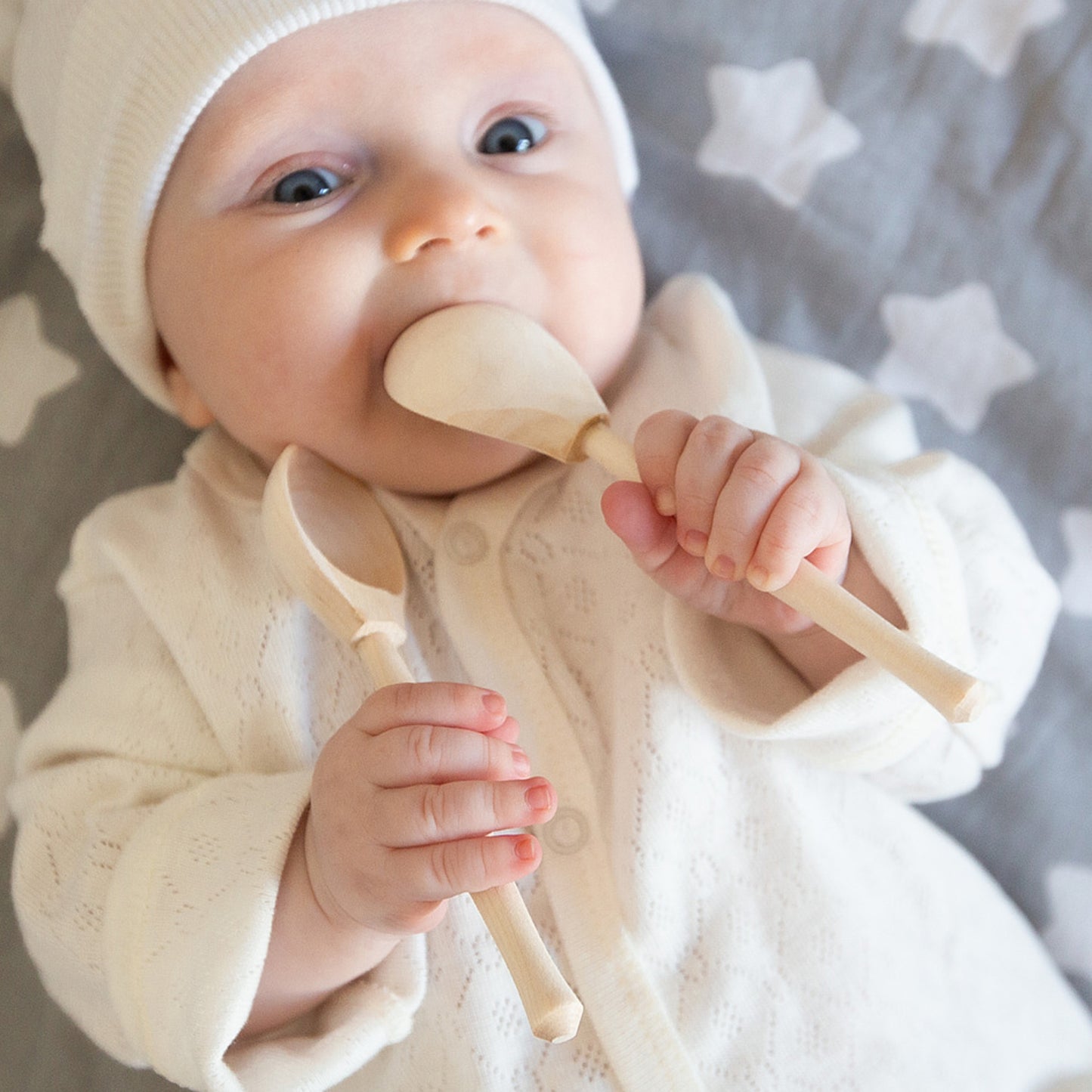 DIY 3 pcs Unfinished Wooden Spoons Set 14 cm