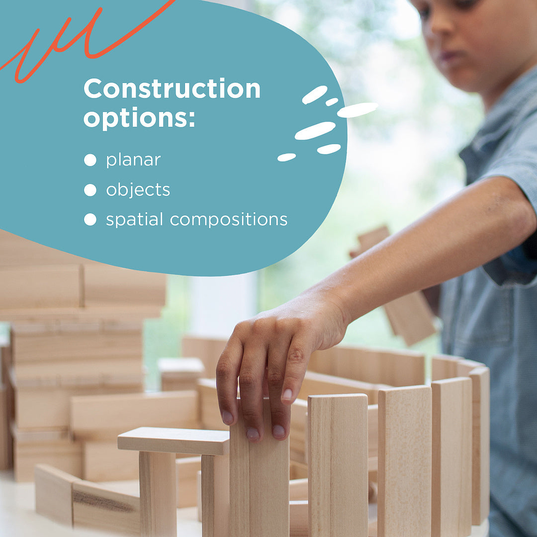 Wooden construction 54 pieces