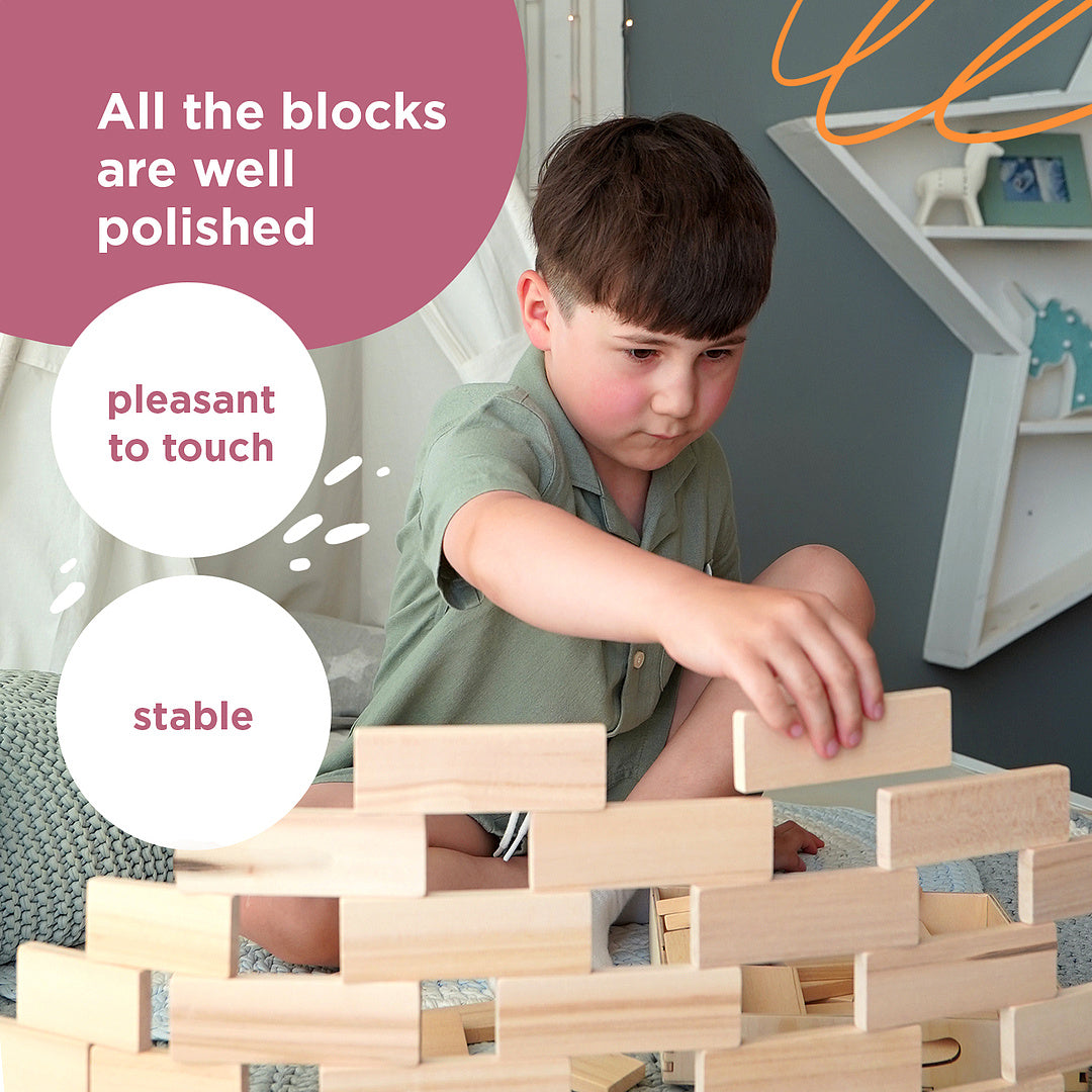 Wooden construction 108 pieces
