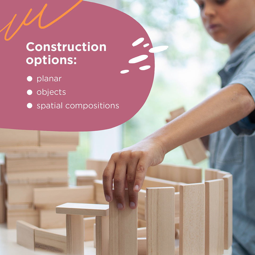 Wooden construction 108 pieces