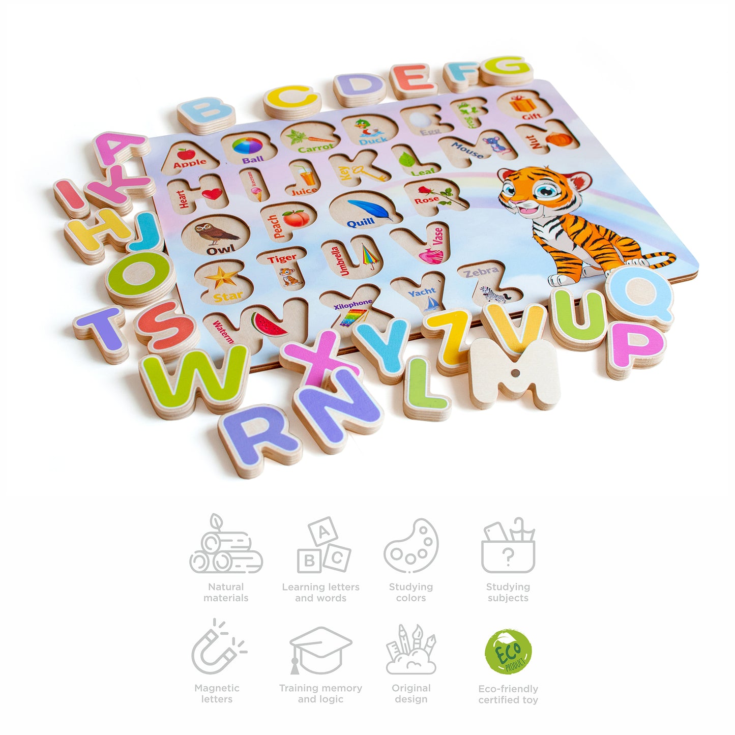 Magnetic English Alphabet "Tiger"
