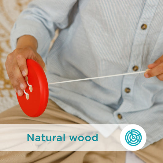 Developing Game Lacing Button Red Montessori Toy