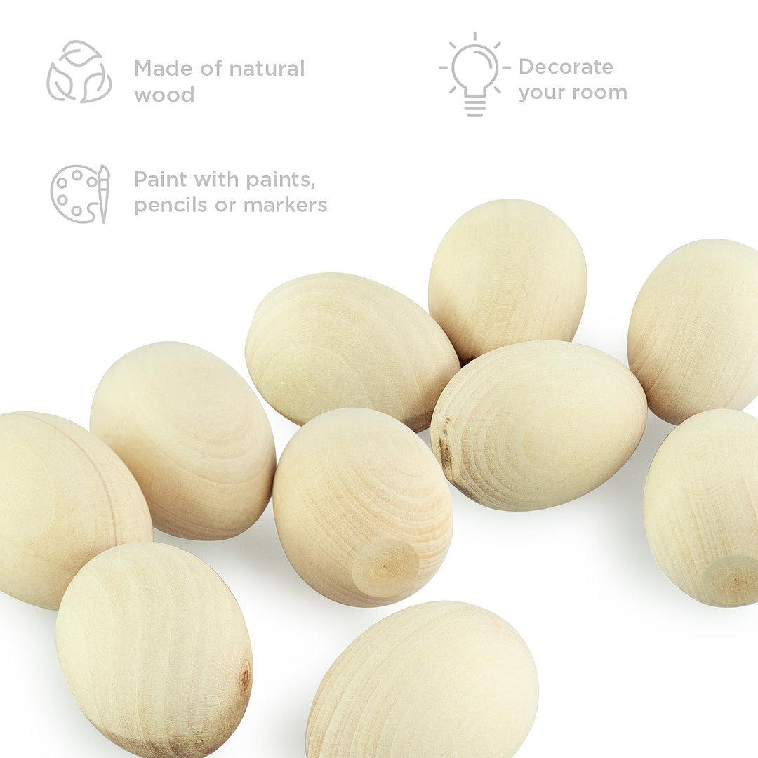 Wooden set "10 eggs"