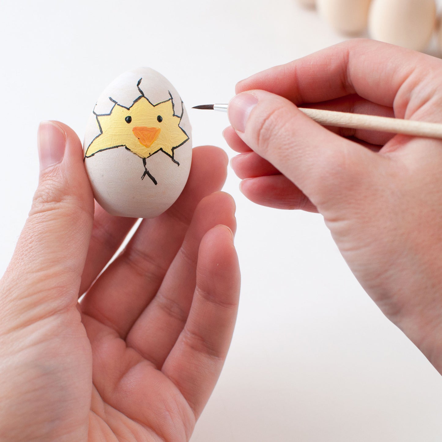 Wooden set "10 eggs"