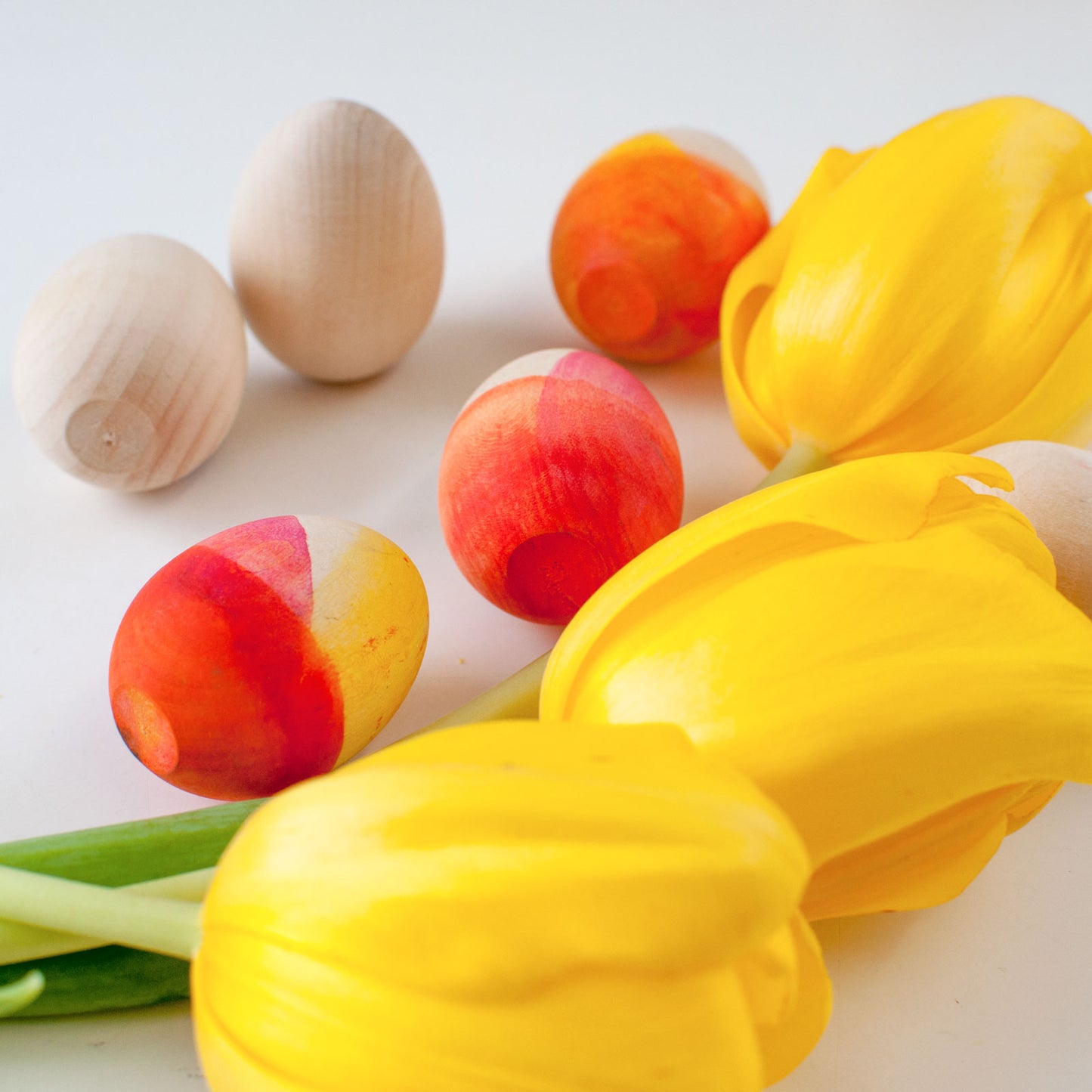 Wooden set "10 eggs"