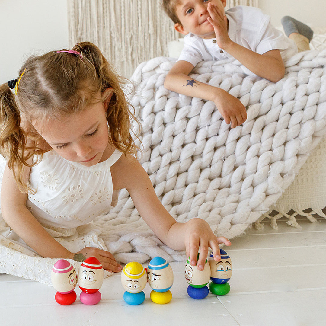 Wooden set "Jolly eggs"