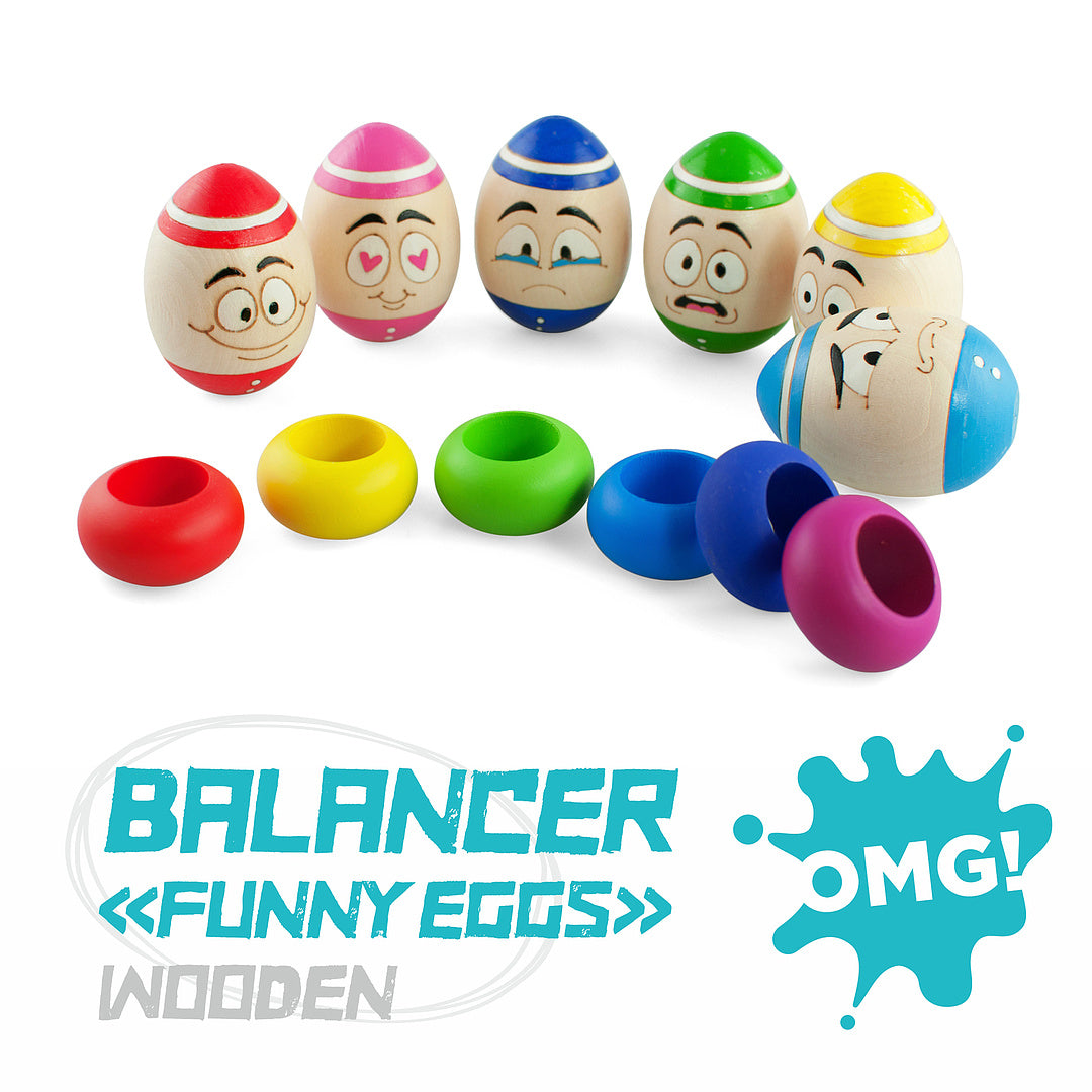 Wooden set "Jolly eggs"