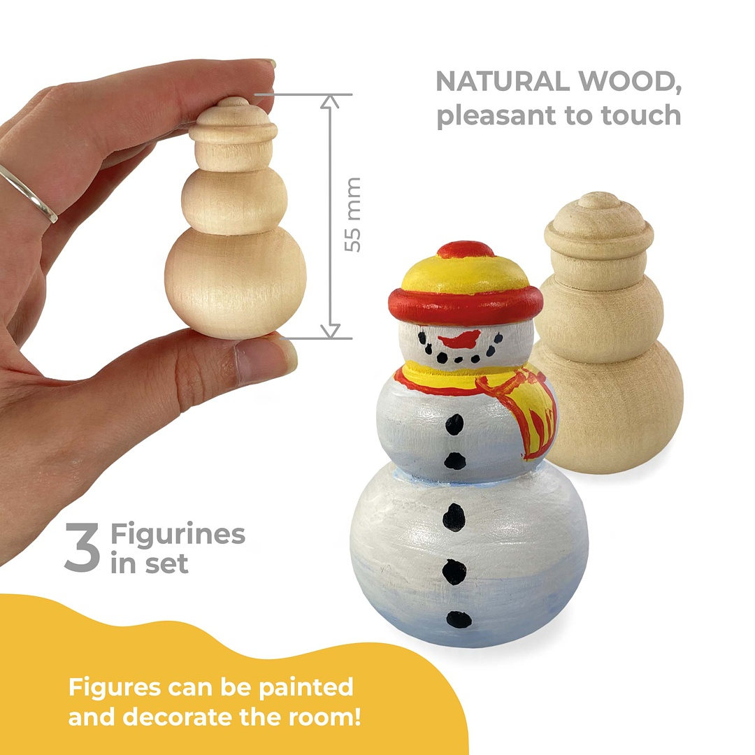 Wooden toy "Snowman"