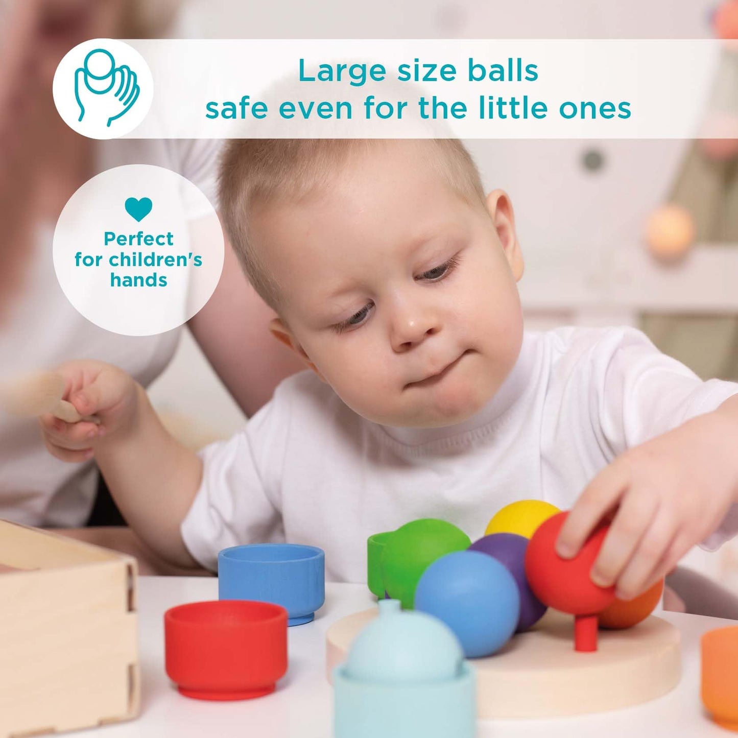 Rainbow Balls in Nests - 7 Balls