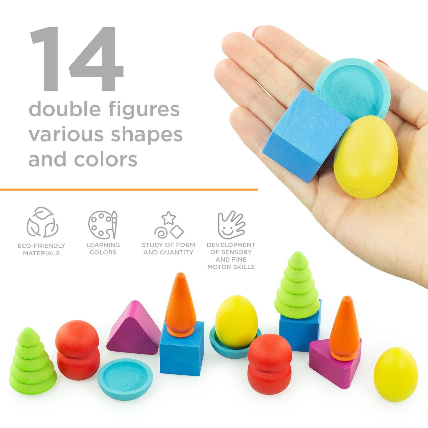 Tactile Lotto Wonderful Stars - 14 pcs