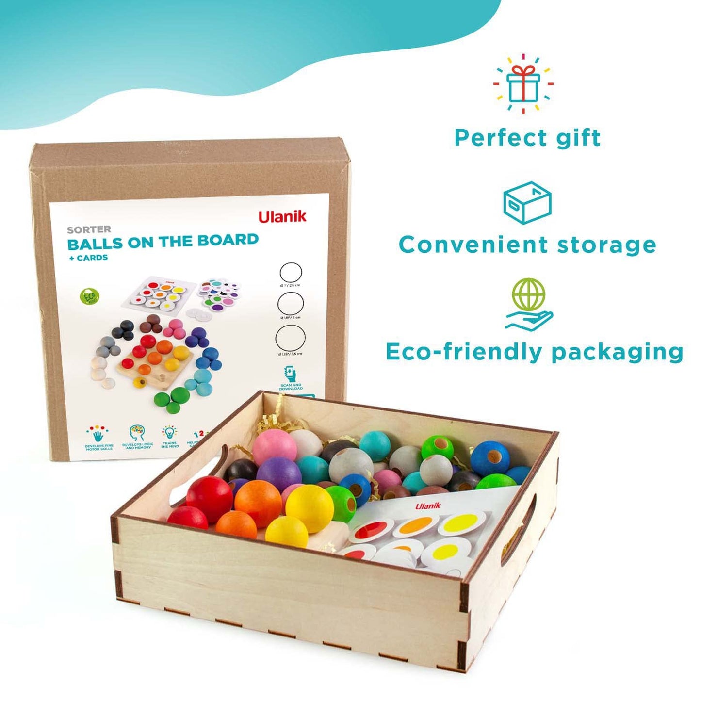 Balls on Board - 36 pcs (1 Edition)