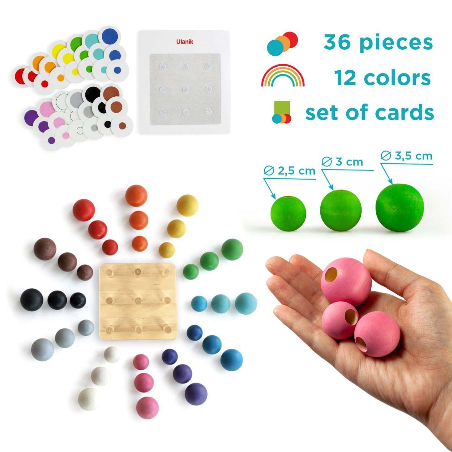 Balls on Board - 36 pcs (1 Edition)