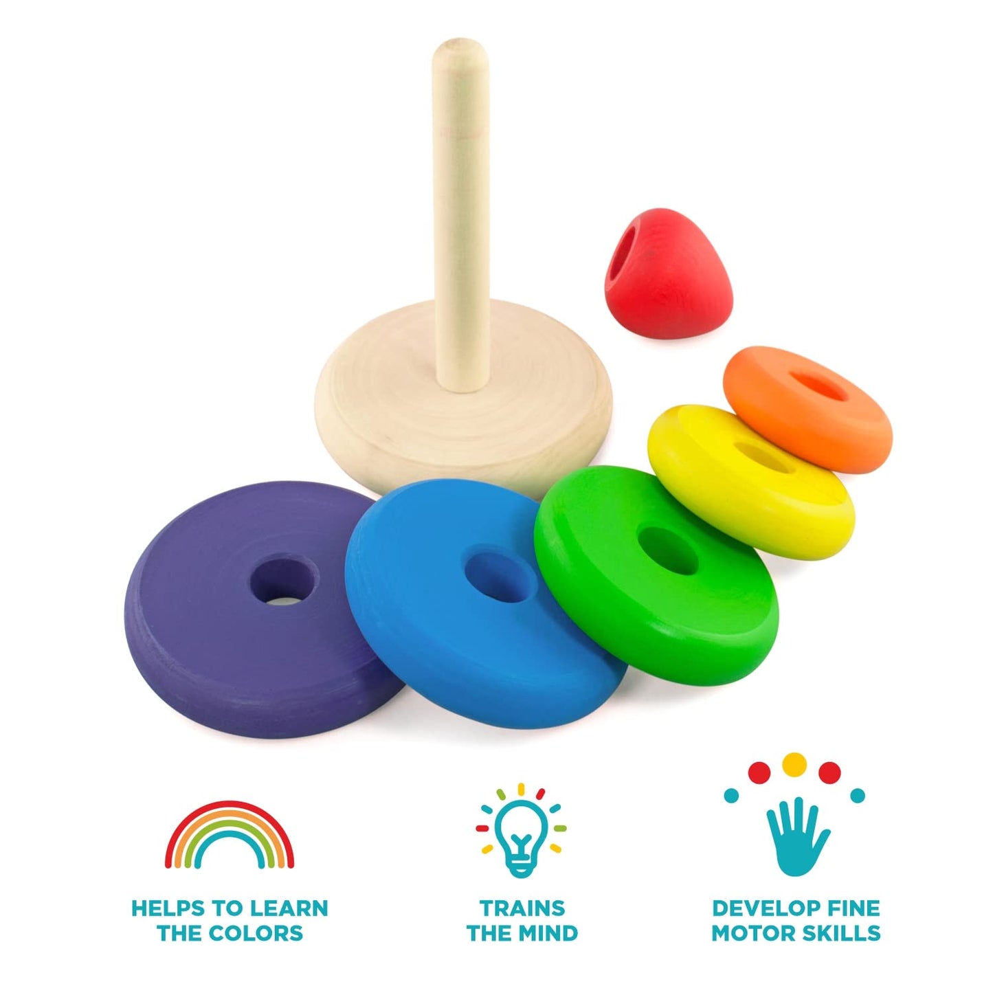 Rings Stacker - 5 pcs 17 cm