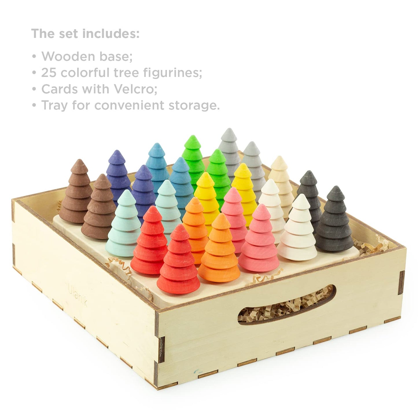 Fir Trees on Board - 25 pcs
