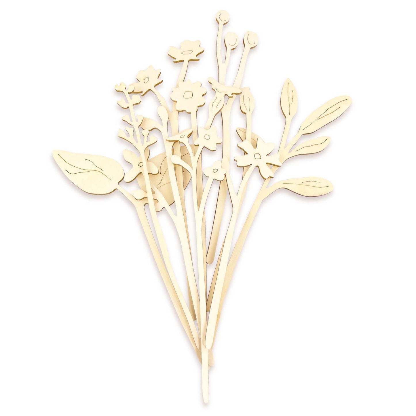 Colouring Set Flowers - 10 pcs