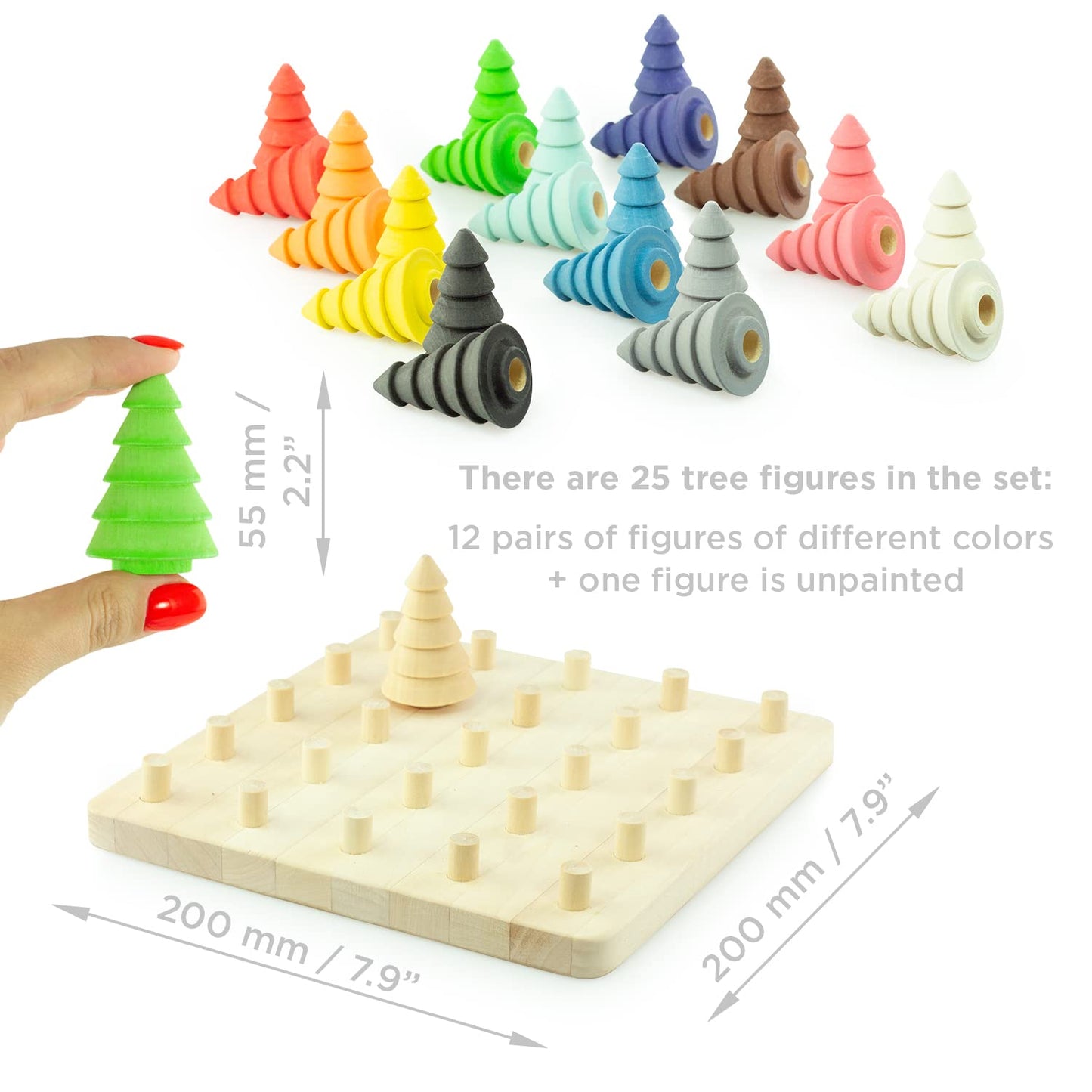 Fir Trees on Board - 25 pcs