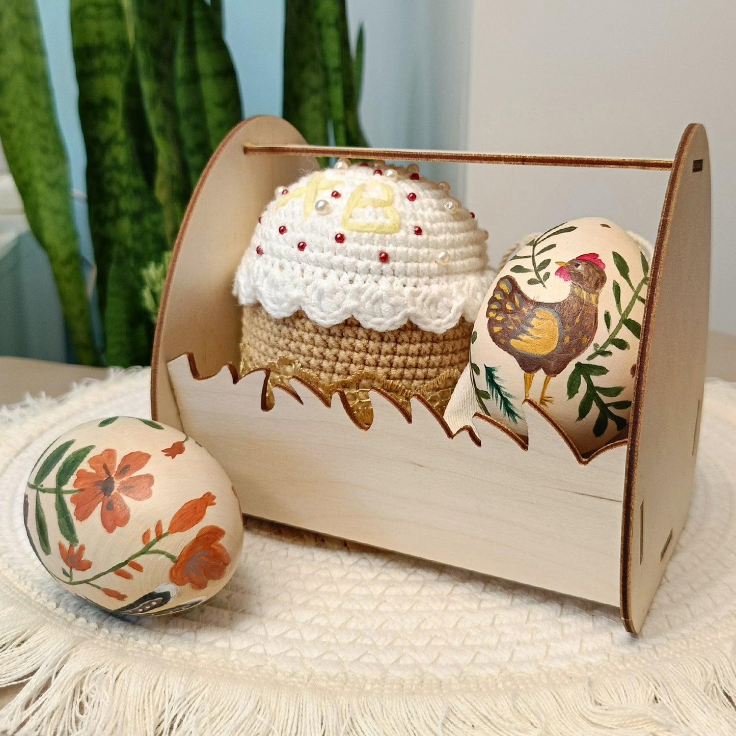 Decor set "Egg basket"