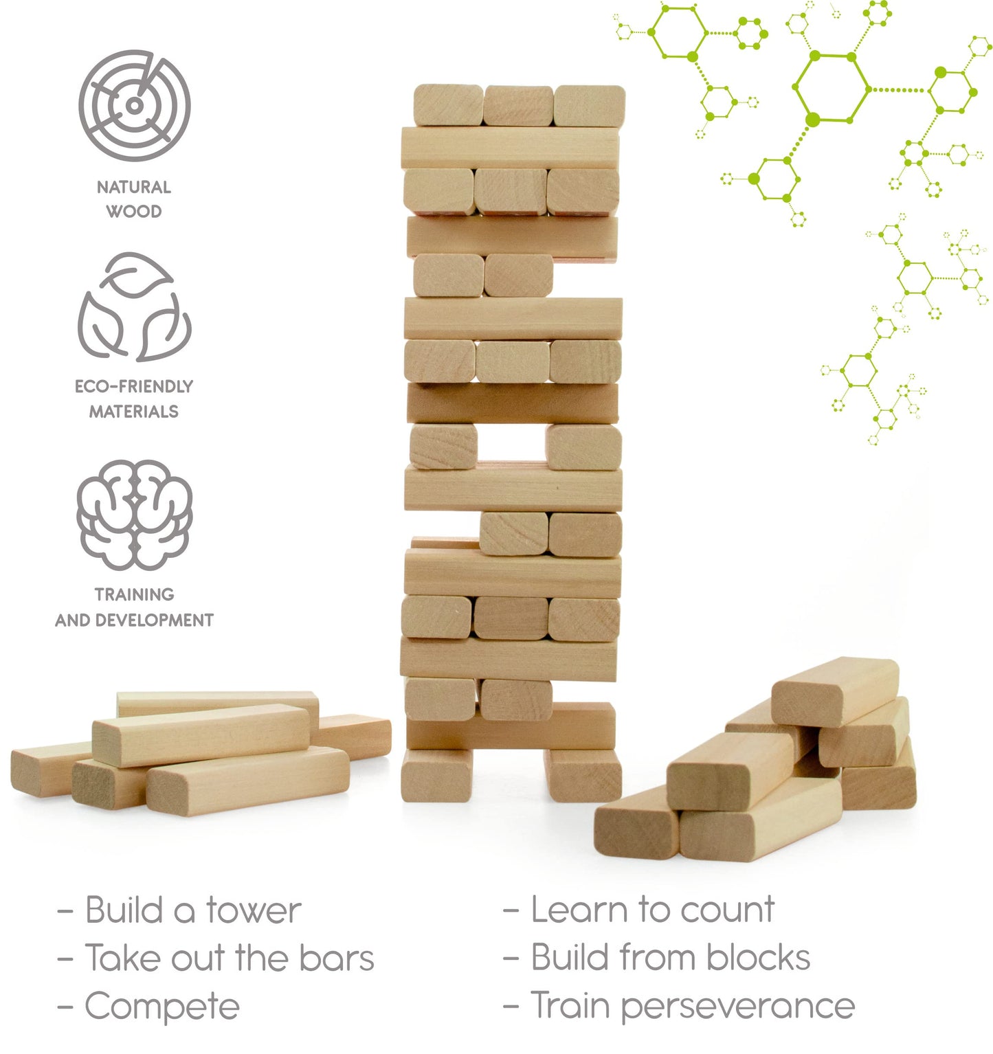 Tumbling Tower - 51 pcs