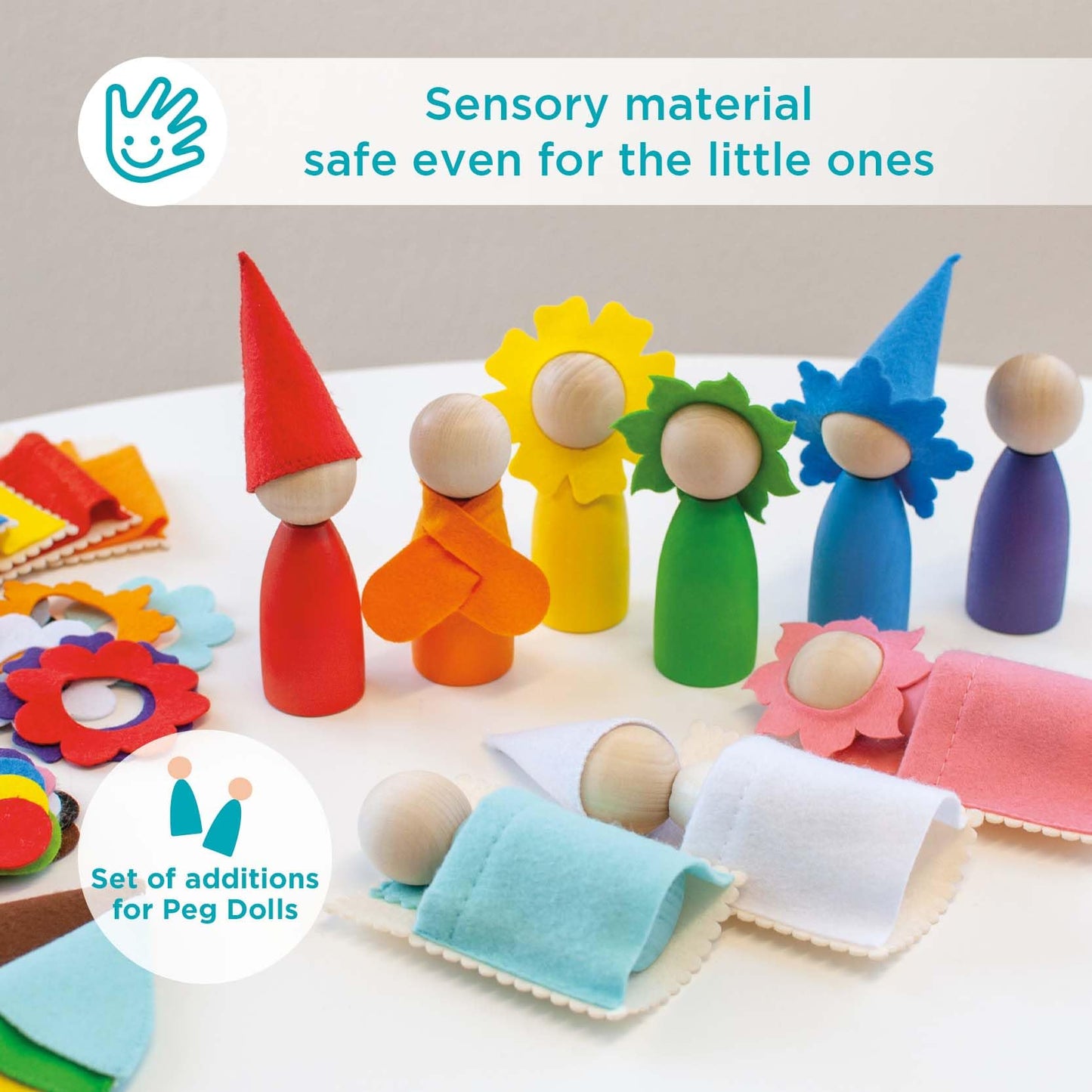 Peg Doll Accessories - 12 Colours