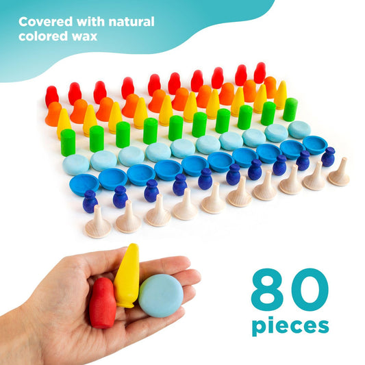 Mandala Rainbow Patterns 80 pcs 3+