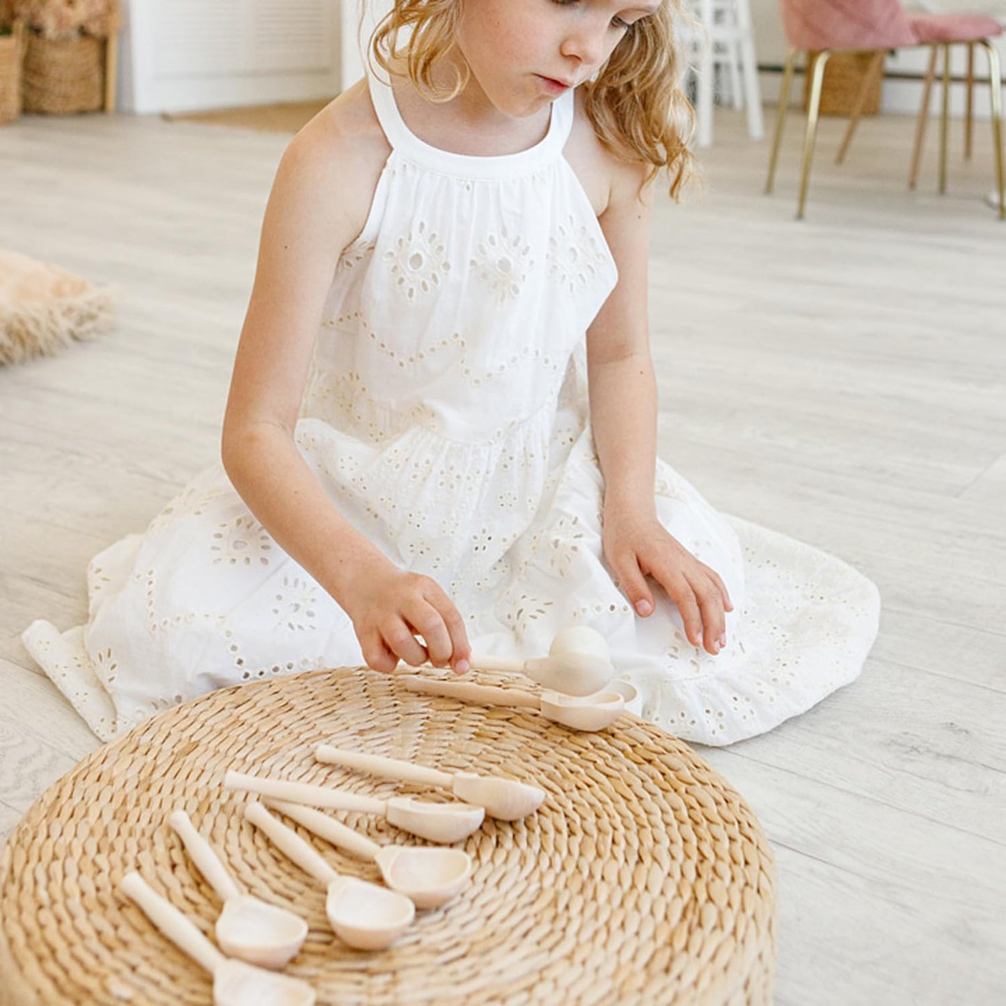 Unfinished Wooden Spoons for Craft - 12 pcs