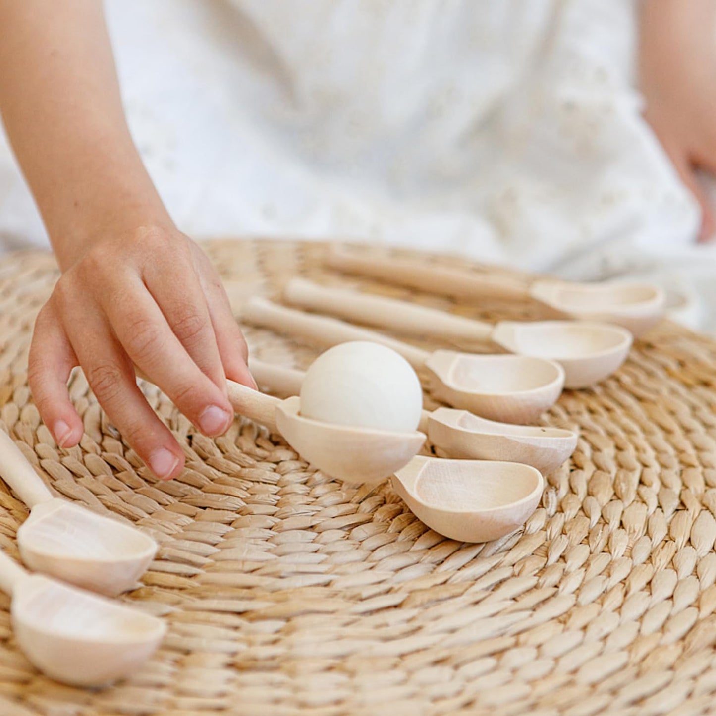 Unfinished Wooden Spoons for Craft - 12 pcs