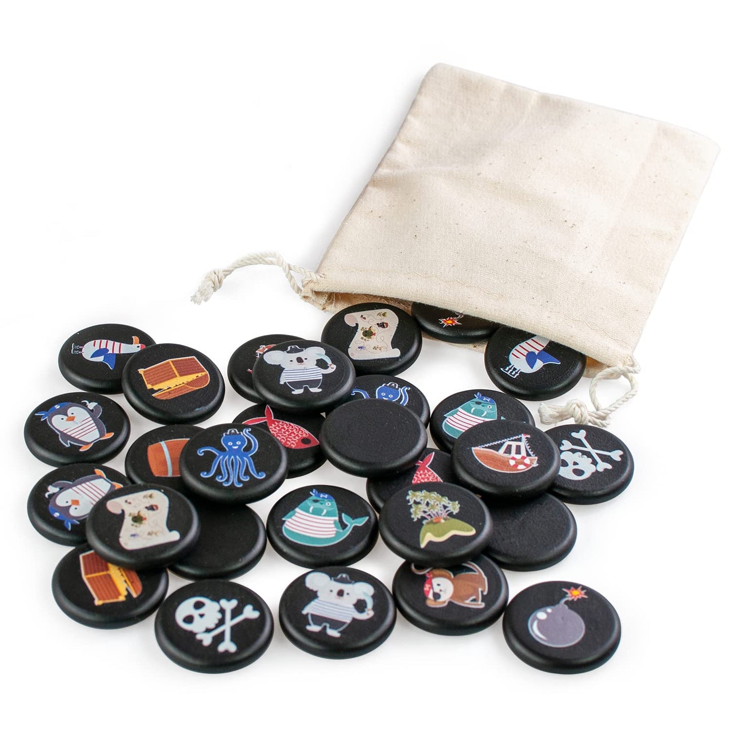 Pirate Treasure Memory Game - 30 chips