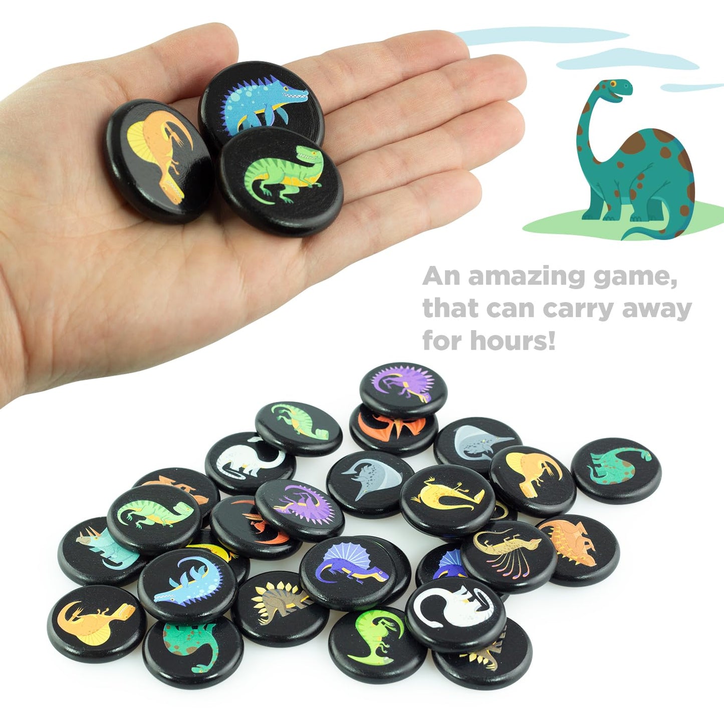 Dinosaurs Memory Game - 30 chips
