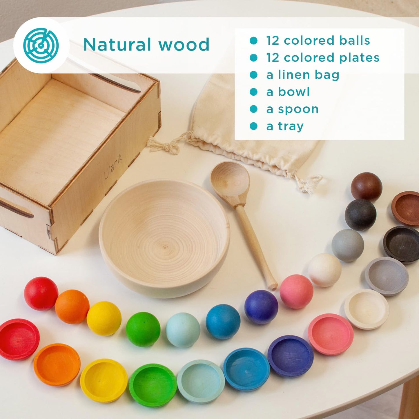 Small Balls on Plates - 12 Balls 30 mm (1 edition)