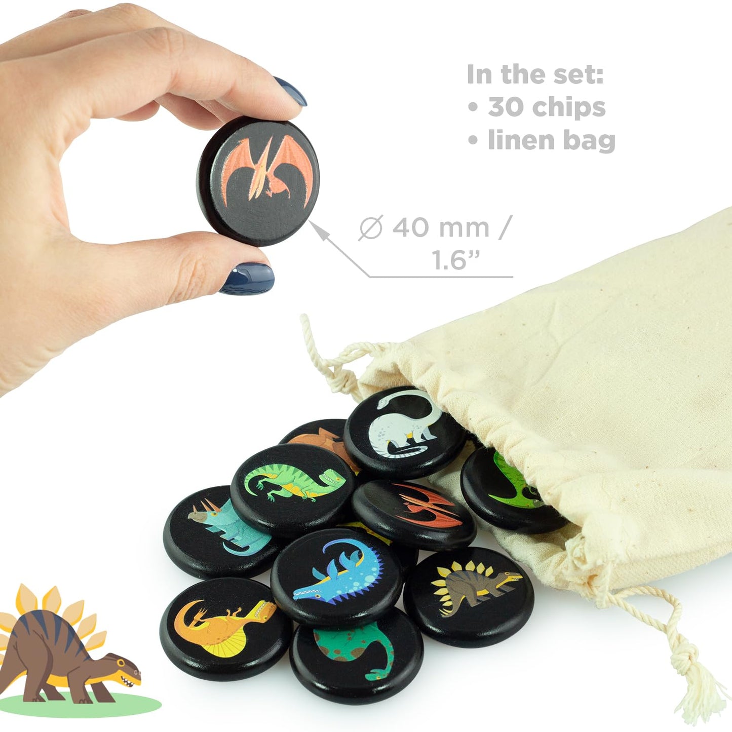 Dinosaurs Memory Game - 30 chips