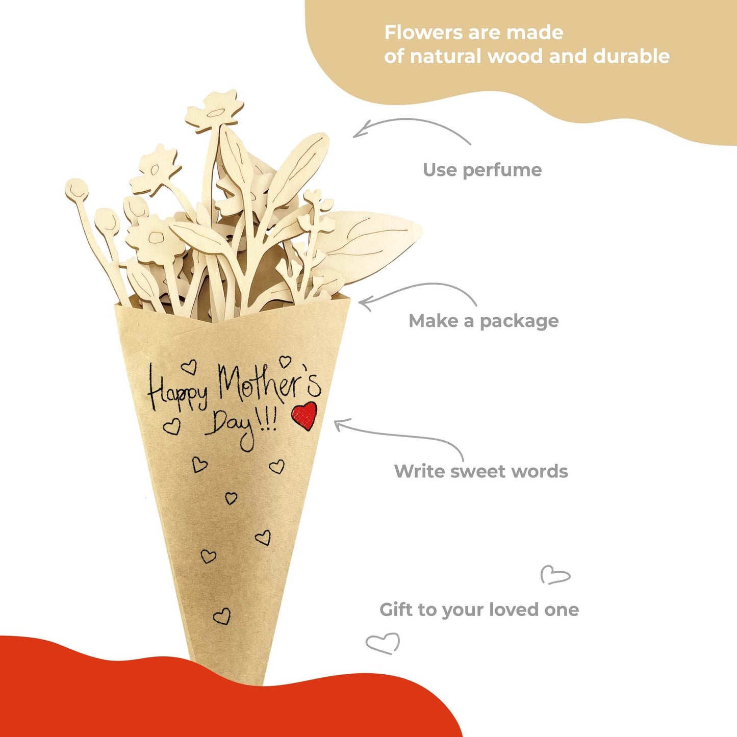 Colouring Set Flowers - 10 pcs