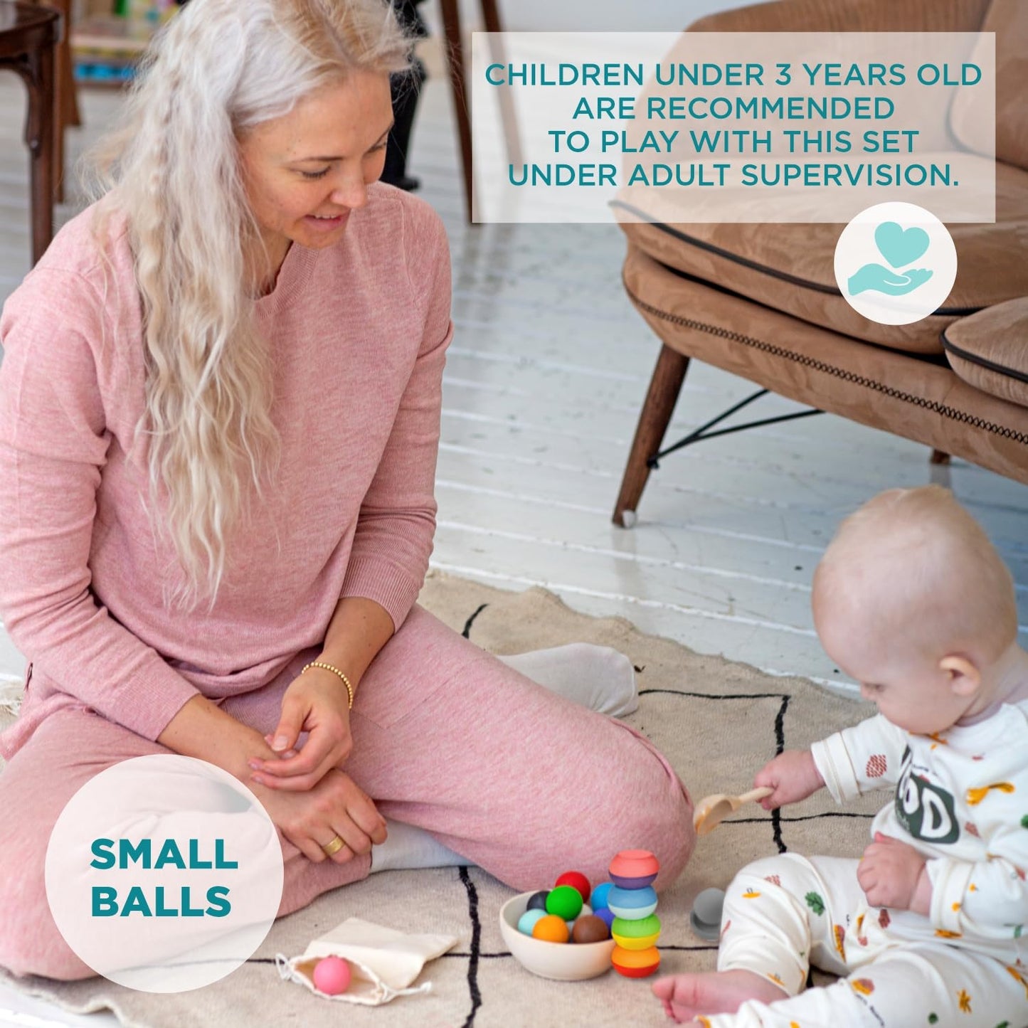Small Balls on Plates - 12 Balls 30 mm (1 edition)
