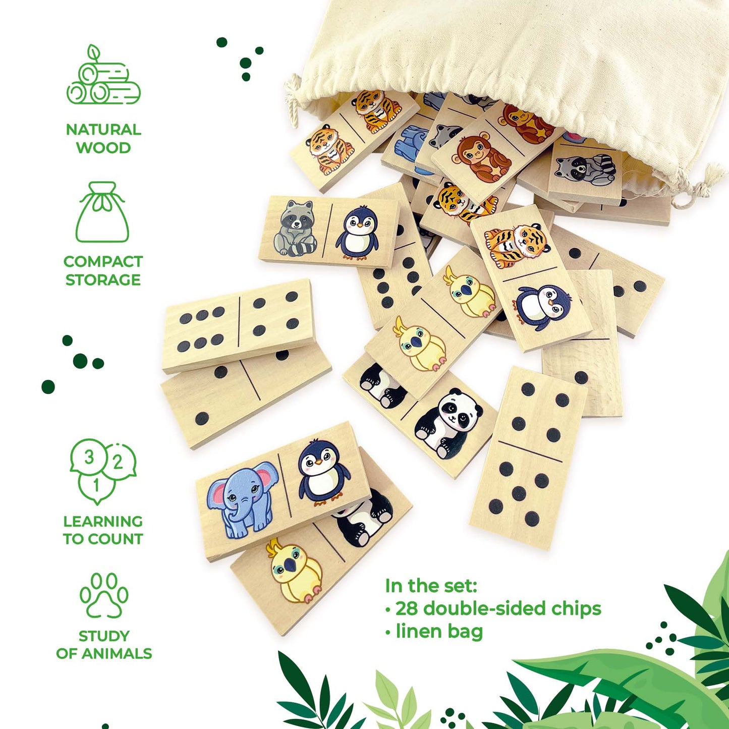 Board game Domino "Animals"