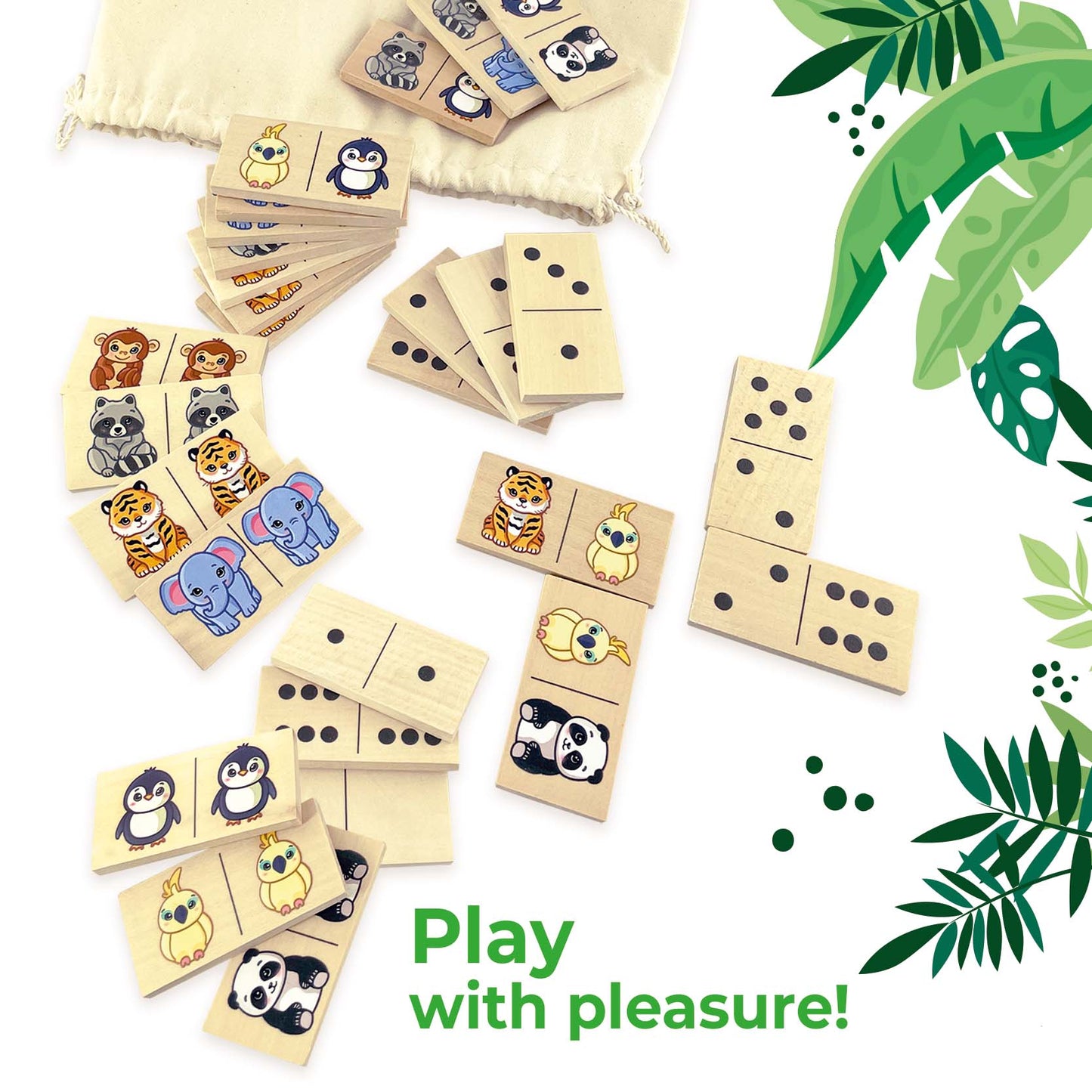 Board game Domino "Animals"