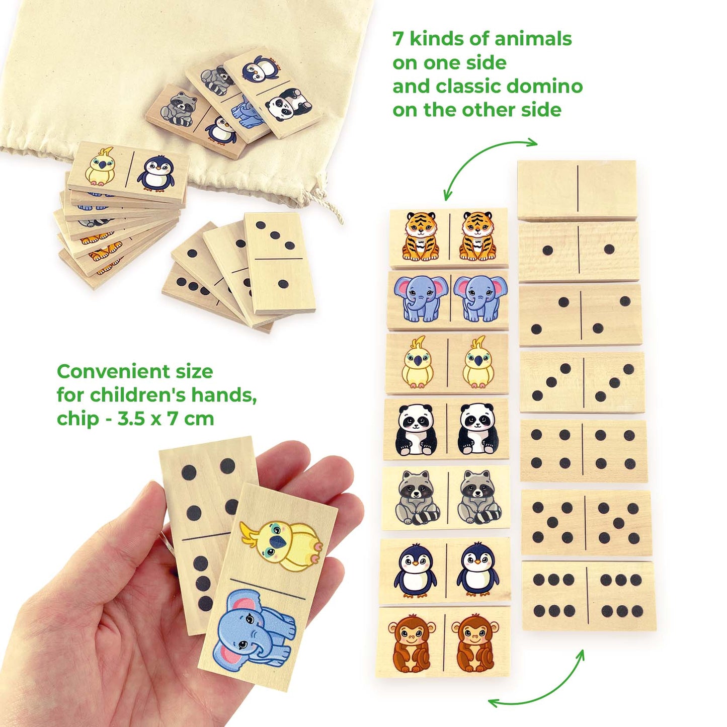 Board game Domino "Animals"
