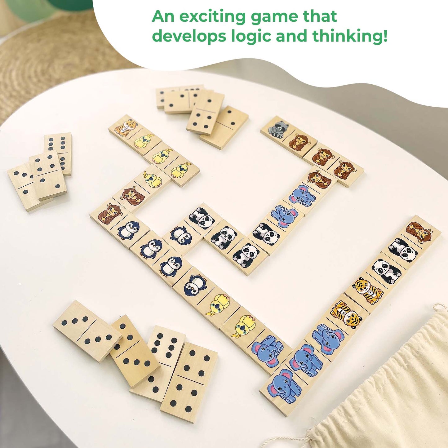 Board game Domino "Animals"