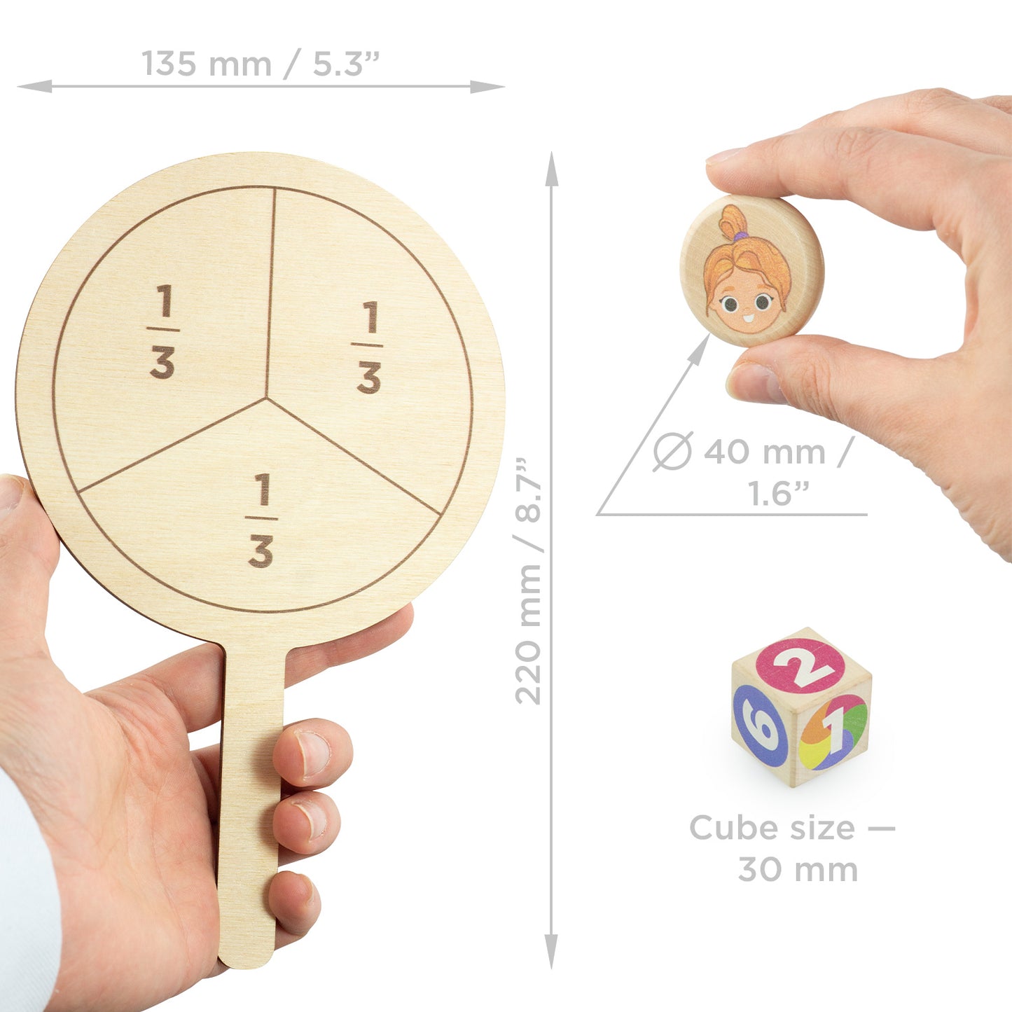 Board-based educational game of Fractions