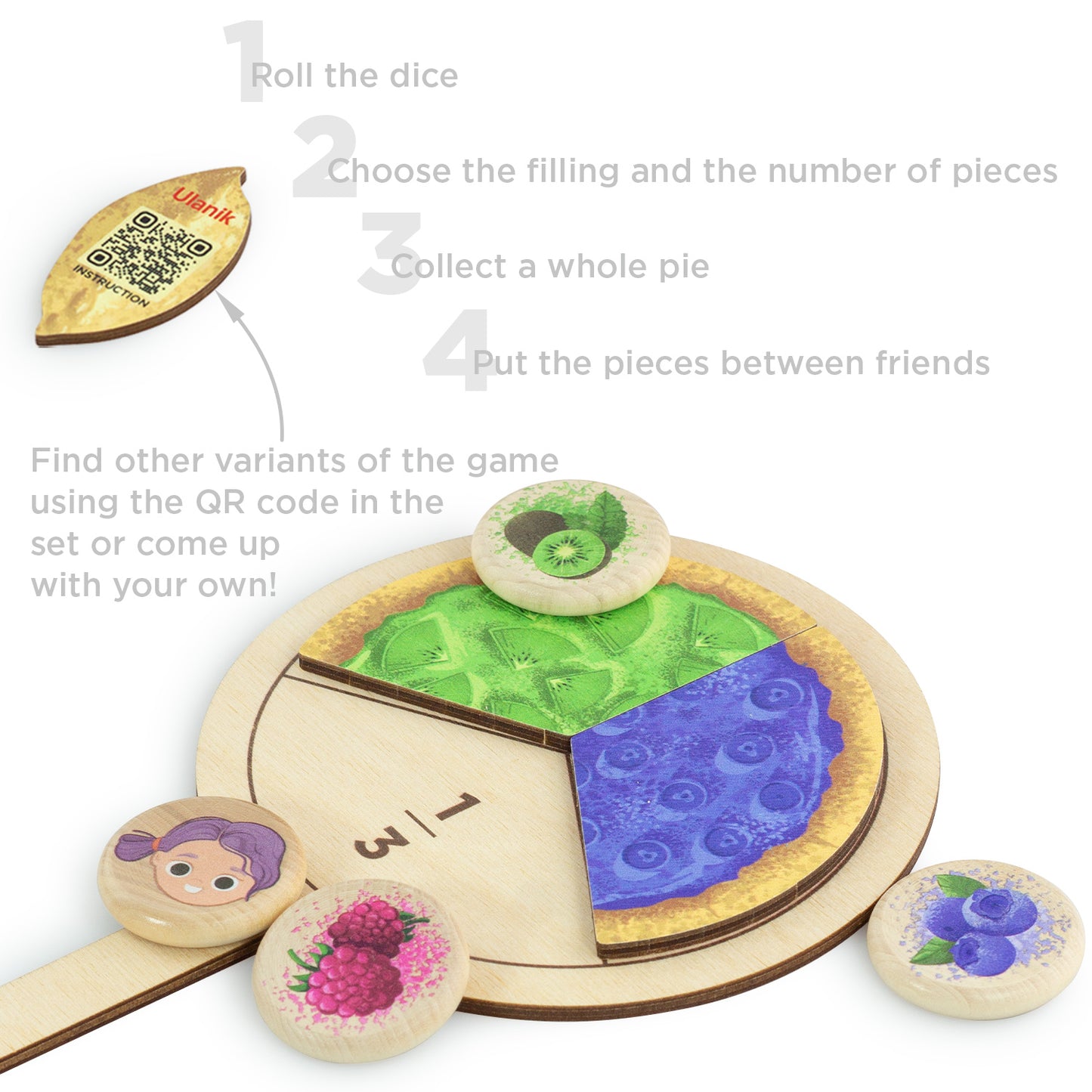 Board-based educational game of Fractions