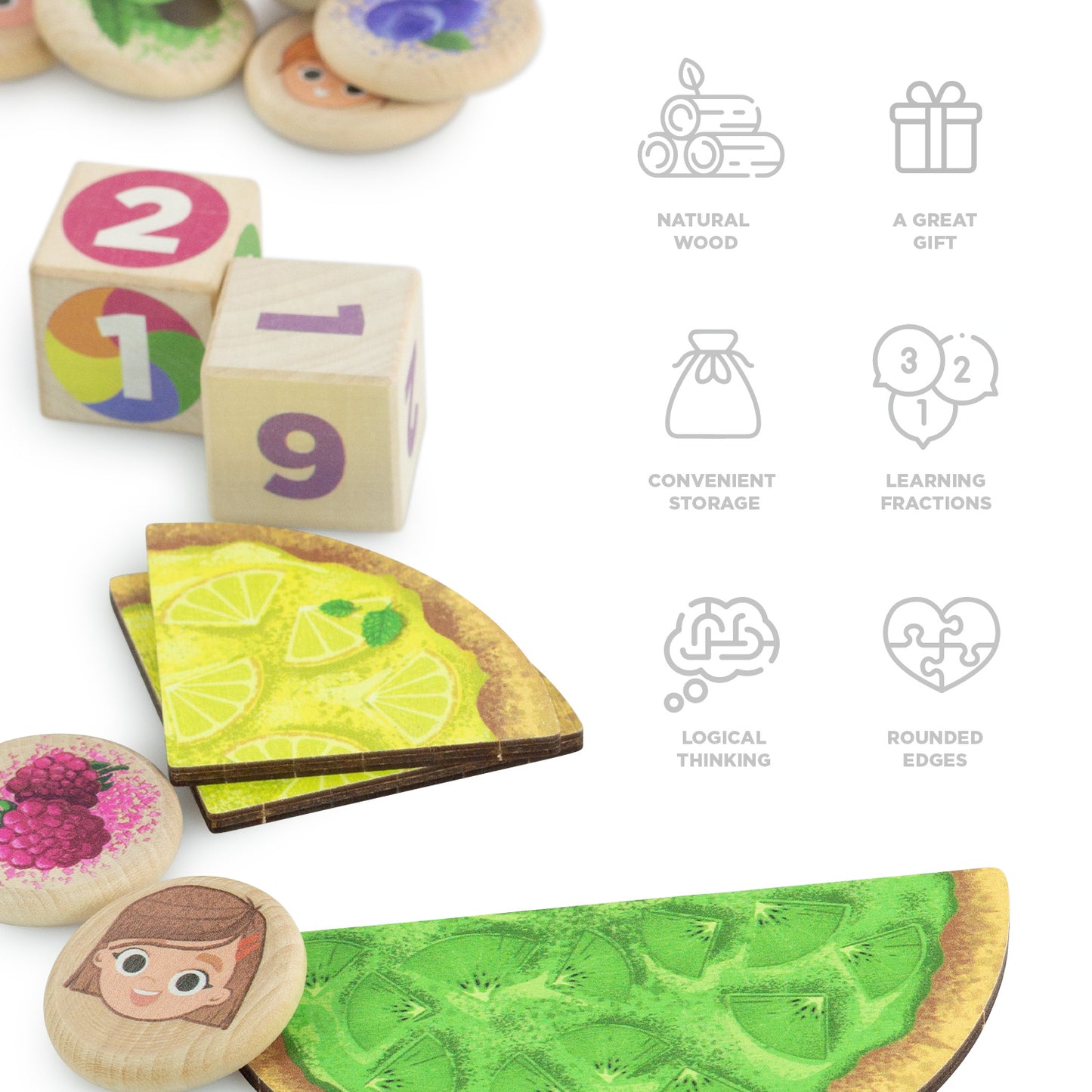 Board-based educational game of Fractions
