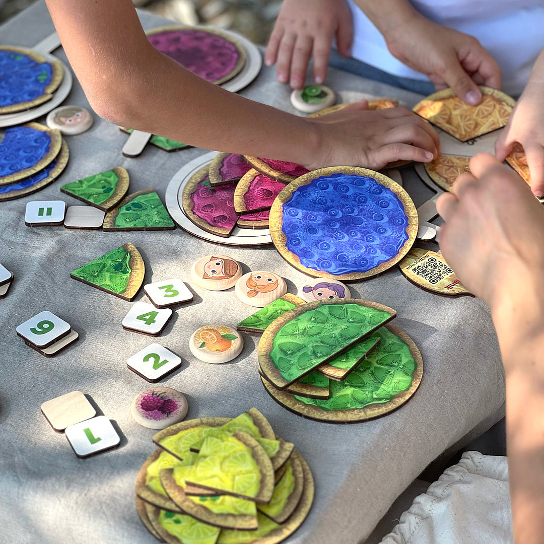 Board-based educational game of Fractions