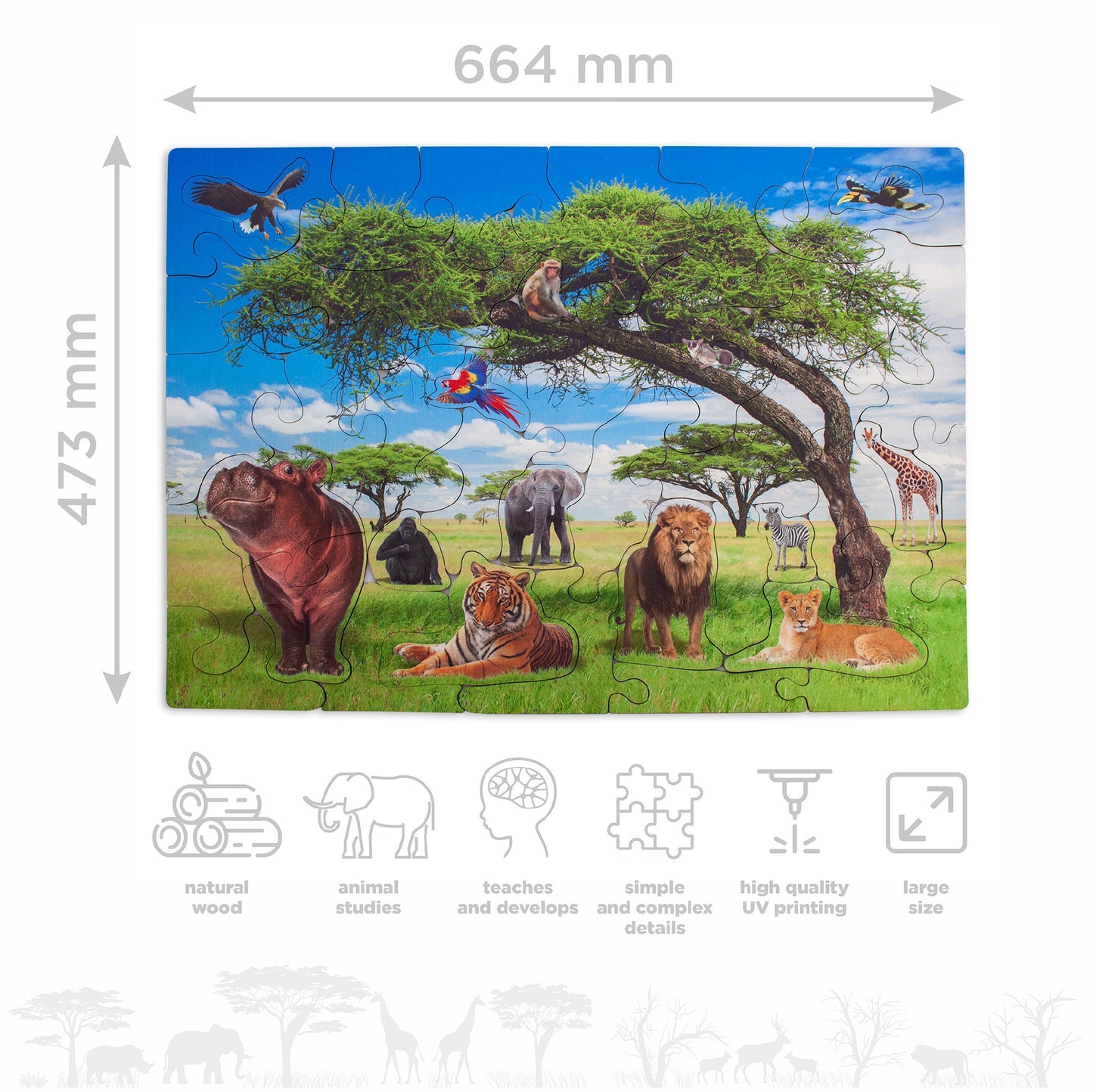 Wooden puzzle "Safari"