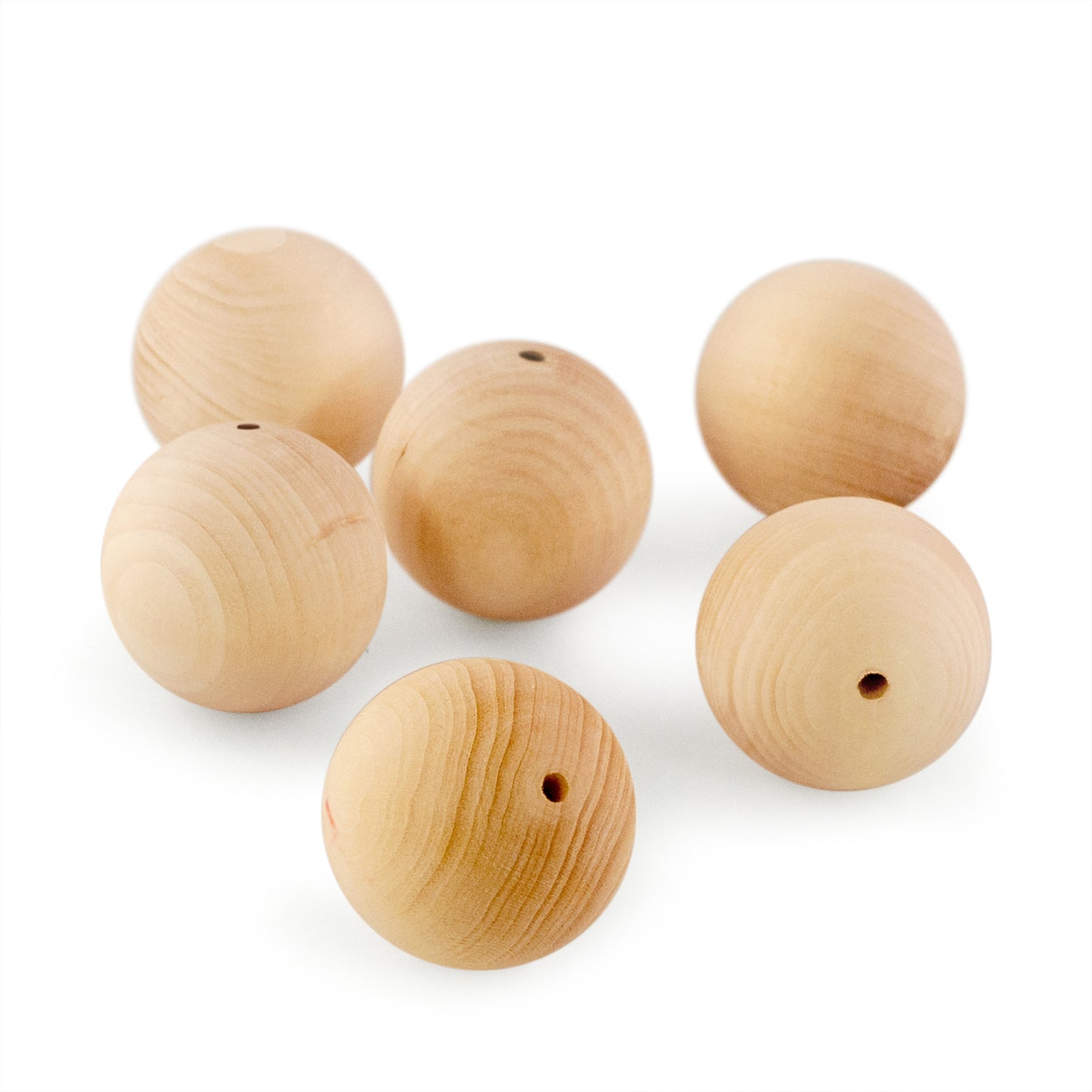 Wooden beads 35 mm 6 pcs