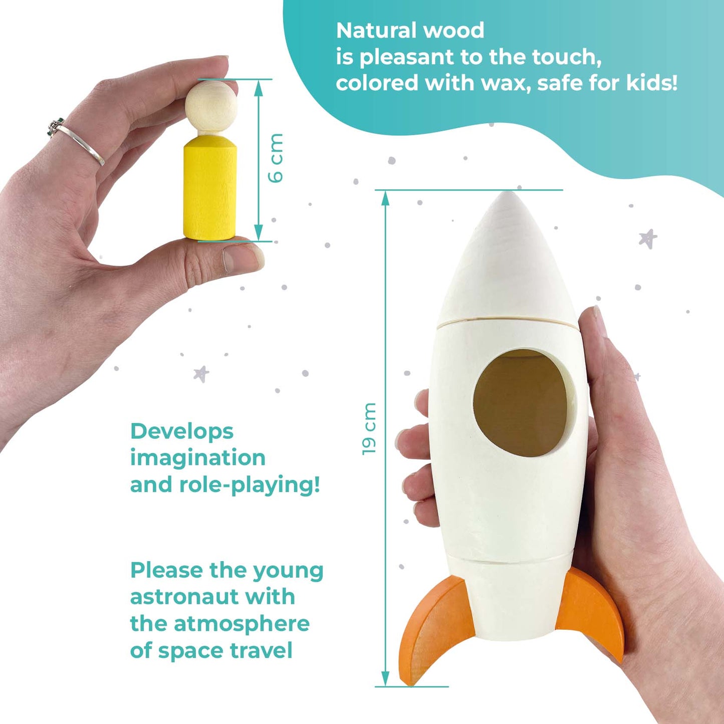 Wooden set "Space Expedition"