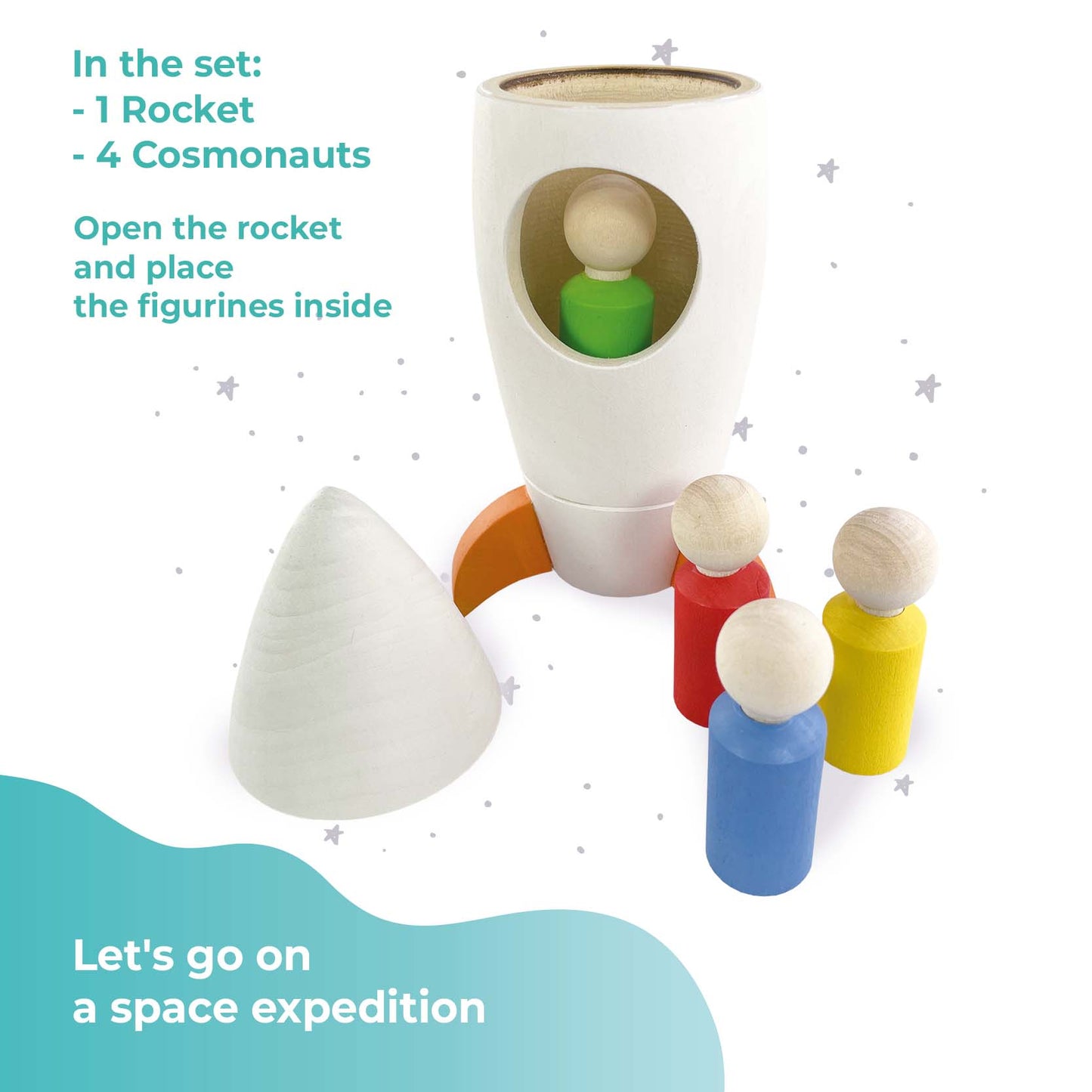Wooden set "Space Expedition"