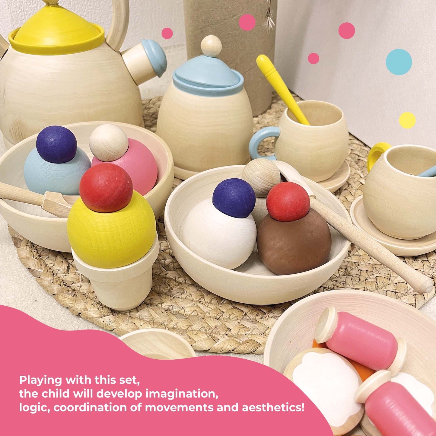 Wooden set "Ice cream"