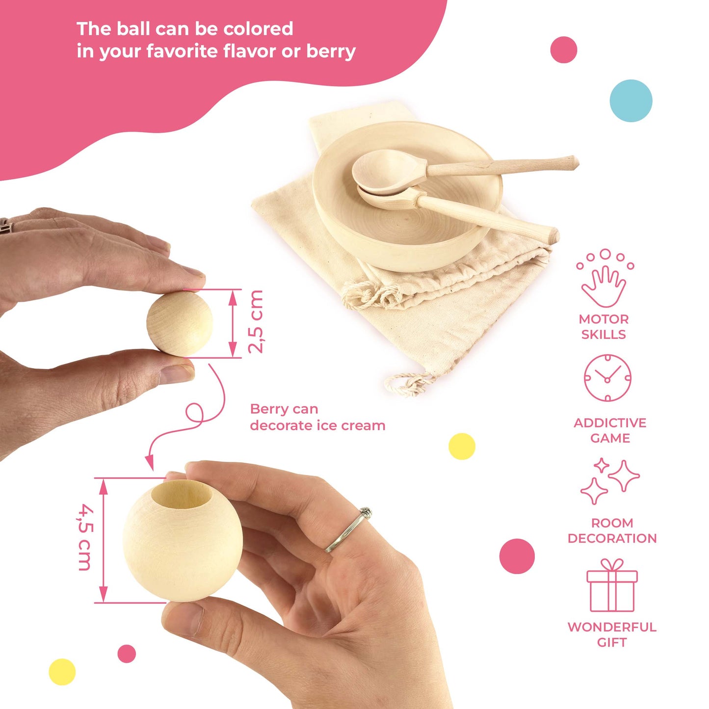 Wooden set "Ice cream"