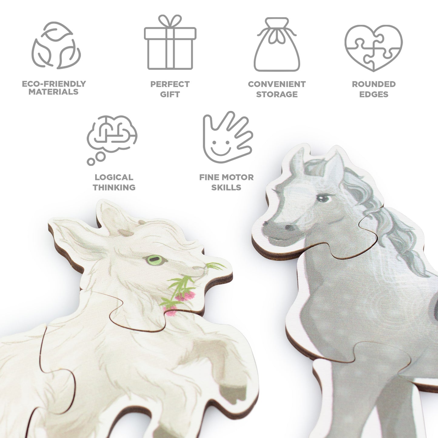Set of Puzzles "Farm Animals"
