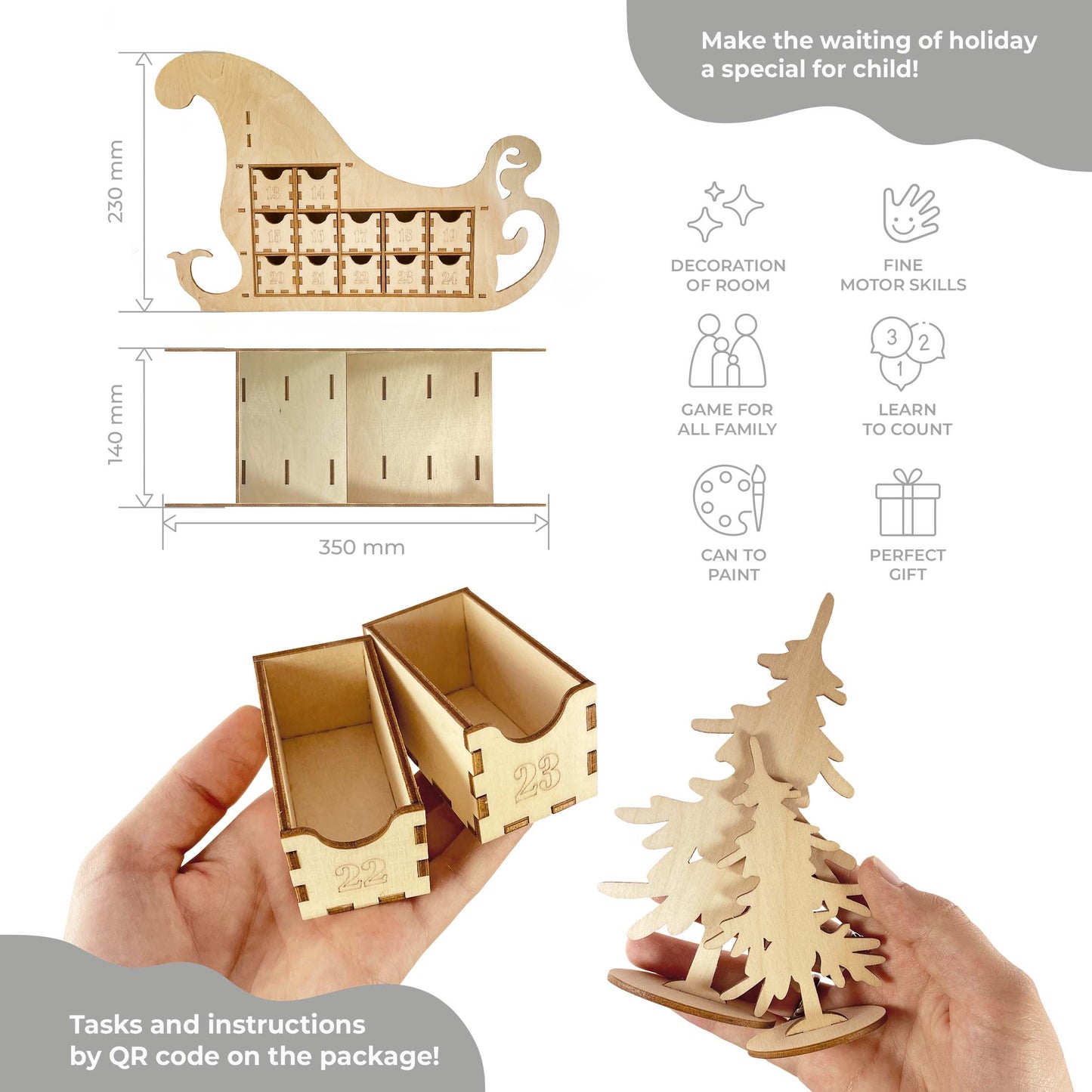 Advent Calendar "Sleigh"