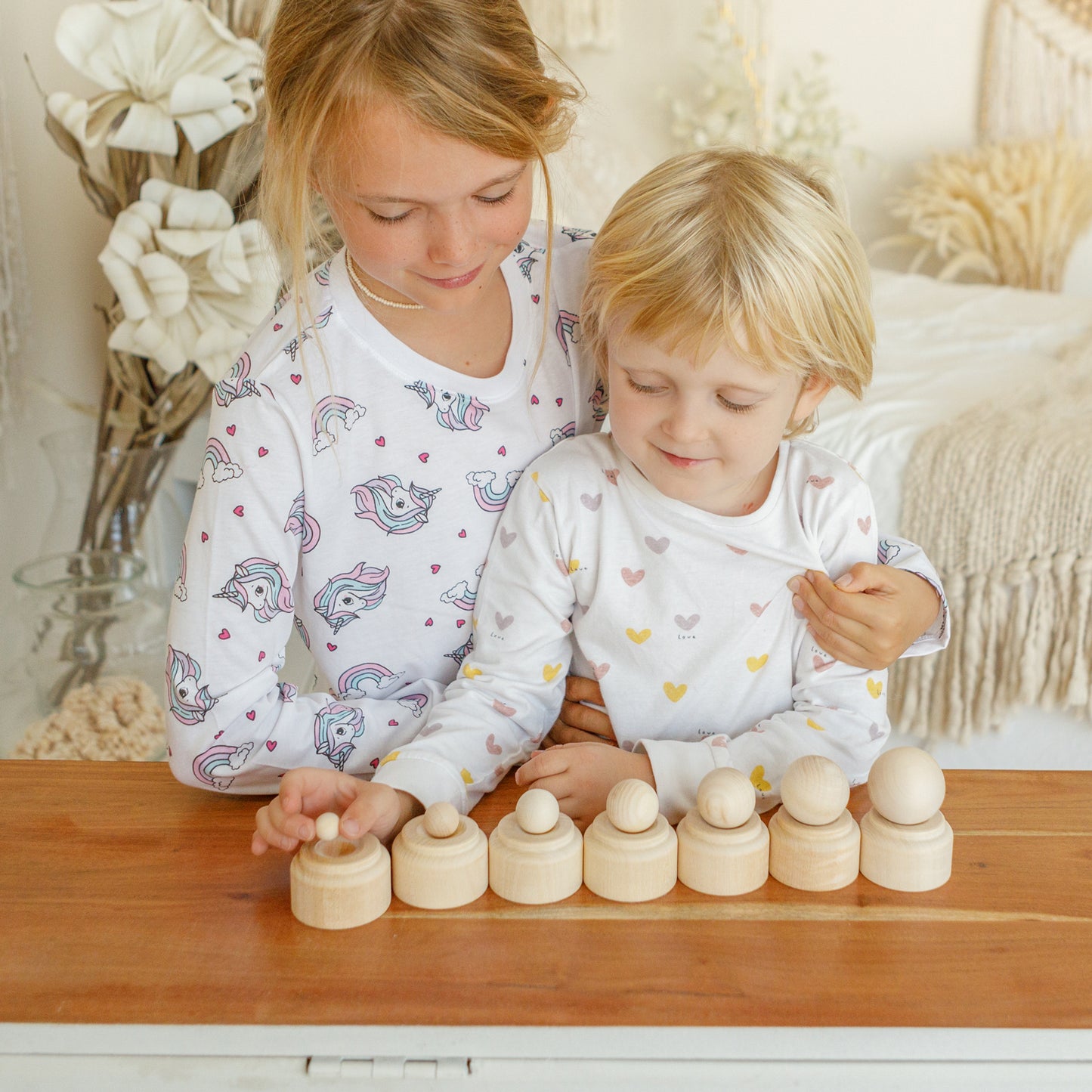 Sorter Montessori "Nests and balls"